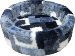 NapZZZ Hondenmand – Mix Blok Blauw – 74 X 65 X 19 Cm